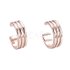 Brass Cuff Earrings LS-EJEW-I249-12RG-1
