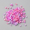 Opaque Colours Glass Hexagon Bugle Beads GLAA-TAC0005-008A-1