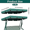 Oxford Cloth Outdoor Courtyard Swing Roof Cover  AJEW-WH20816-215-2