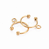 Ion Plating(IP) 304 Stainless Steel Ear Cuff Findings STAS-S116-308G-2