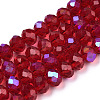 Electroplate Glass Beads Strands X1-EGLA-A034-T8mm-L20-1