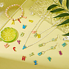 52Pcs 26 Style Spray Painted Alloy Charms PALLOY-PH0002-44-RS-2