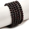 Natural Garnet Gemstone Bead Strands G-R263-4mm-1