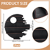 5-Tier Multipurpose Crescent Moon Wood Wall Mounted Minifigures Organizer Display Shelf ODIS-WH0038-169-4