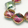 Electroplate Glass Beads Strands EGLA-D029-7-1