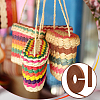 20M Handmade Woven Paper Rattan OCOR-WH0101-34C-6