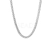 Non-Tarnish 201 Stainless Steel Curb Chain Necklaces for Men NJEW-Q336-08C-P-1