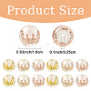 8Pcs Transparent Resin Beads RESI-YW0005-96C-3