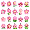 100Pcs 20 Styles Opaque Resin Pendants RESI-CJ0004-44-1