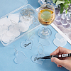 DIY Blank Wine Glass Charm Making Kit DIY-FG0004-59A-3