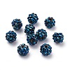 Chunky Resin Rhinestone Beads RESI-M019-11-2