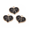 Alloy Enamel Pendants ENAM-H039-03G-4