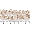 Pearl Luster Plated Electroplate Beads Strands EGLA-H104-09A-PL04-4