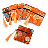 Chinese Brocade Tassel Zipper Jewelry Bag Gift Pouch ABAG-F005-04-1