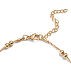 304 Stainless Steel Box Chain Anklets AJEW-G024-12G-2