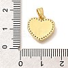 Brass Micro Pave Clear Cubic Zirconia Pendents KK-R212-12G-01-3