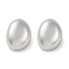 304 Stainless Steel Oval Stud Earrings EJEW-D281-04S-1