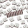 Brass Rhinestone Spacer Beads RSB074NF-17S-1