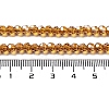 Electroplate Transparent Glass Beads Strands EGLA-A035-T4mm-A04-4