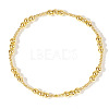 Bohemia Brass Round Beaded Stretch Bracelets TK0566-12-1