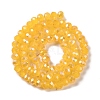 Baking Electroplate Glass Beads Strands DGLA-A039-J6MM-B13-3