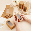 Kraft Paper Candy Boxes with PVC Clear Window CON-WH0097-07A-02A-3