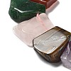 Natural Amethyst & Quartz Crystal & Green Aventurine & Rose Quartz & Carnelian & Tiger Eye Beads Strands G-P528-K06-01-3