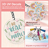 Flower Theme DIY Blank Oval Acrylic Keychain Making Kits DIY-GO0002-74-5