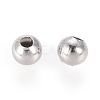 304 Stainless Steel Hollow Round Seamed Beads STAS-R032-8mm-2