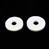 Flat Round Handmade Polymer Clay Beads CLAY-R067-12mm-21-6