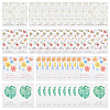 4 Bags 4 Styles Coated Paper Sealing Stickers DIY-GA0002-15-1