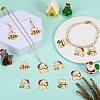 12Pcs 4 Style Christmas Theme Alloy Enamel Pendants ENAM-SZ0004-09-3