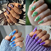 Stainless Steel DIY Nail Art Templates MRMJ-WH0092-056-7