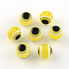 Round Evil Eye Resin Beads RESI-R159-10mm-12-1