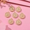 Golden Plated Alloy Enamel Charms X-ENAM-S118-06P-5