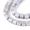 Anti-Tarnish Electroplate Glass Beads Strands X-GLAA-T025-4mm-10A-3
