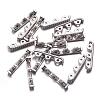 3 Holes Tibetan Style Alloy Spacer Bars A0448Y-3