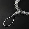 Rondelle Glass & Polymer Clay Rhinestone Beads Phone Hand Strap Chains HJEW-YW0001-05D-2