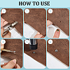 300Pcs Flat Round Baking Paint  Zinc Alloy Snap Rivet Butt Screw FIND-GF0009-30B-6