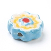 Handmade Porcelain Flower Beads PORC-J008-04A-5