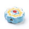 Handmade Porcelain Flower Beads PORC-J008-04A-5