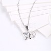 Trendy 925 Sterling Silver Pendant Necklaces NJEW-BB22364-4