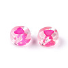 Transparent Acrylic Enamel Beads MACR-N008-60C-1