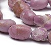 Natural Lepidolite/Purple Mica Stone Beads Strands X-G-L493-60-2