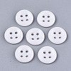 4-Hole Handmade Lampwork Sewing Buttons BUTT-T010-01O-1