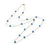 Synthetic Turquoise Beads Necklace BJEW-B078-01G-1