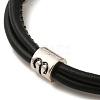 PU Leather Round Cord Multi-strand Bracelets SJEW-K002-07H-2