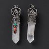 Natural Quartz Crystal Big Pointed Pendants G-H281-02D-3