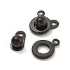 Ion Plating(IP) 201 Stainless Steel Snap Clasps STAS-F139-082B-1