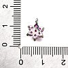 Brass Micro Pave Cubic Zirconia Pendants KK-D356-01A-P-3